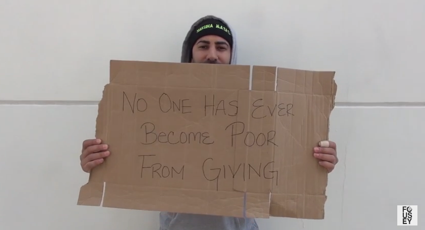 viral video homeless man