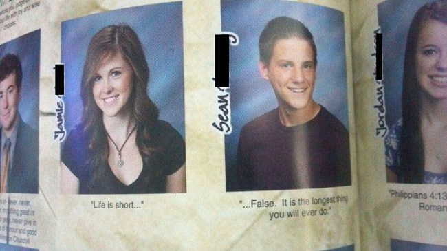 funny high school yearbook quotes