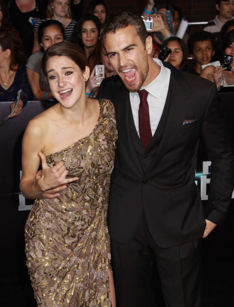 The Love Triangle Theo James Shailene Woodley and Ruth Kearney