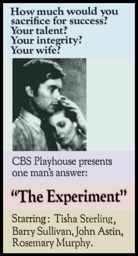 Michael Douglas premier film:  CBS Playhouse