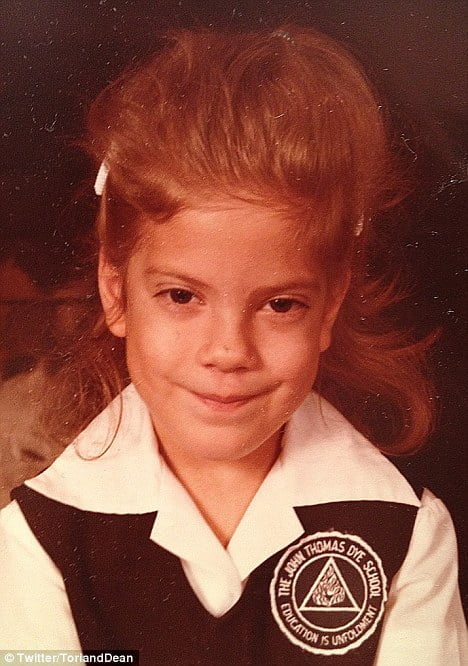 Tori Spelling childhood photo one at dailymail.co.uk