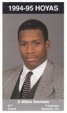 Allen Iverson yearbook photo one at pinterest.com at pinterest.com