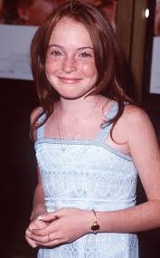 Lindsay Lohan, foto de infância um em pinterest.com