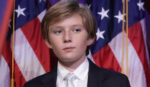 Barron Trump - the cute celebrity  with German, Scottish, Slovenian,  roots in 2023