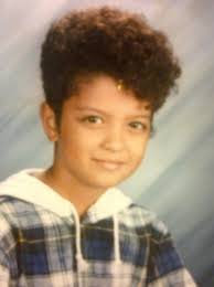 Bruno Mars childhood photo two at pinterest.com