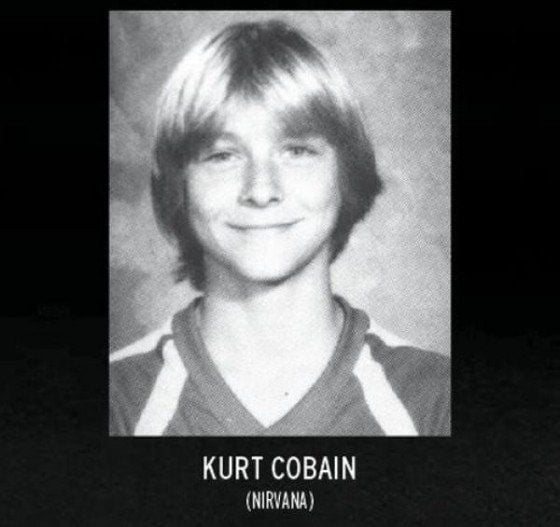 Kurt Cobain, foto de anuário um at Pinterest.com em Pinterest.com