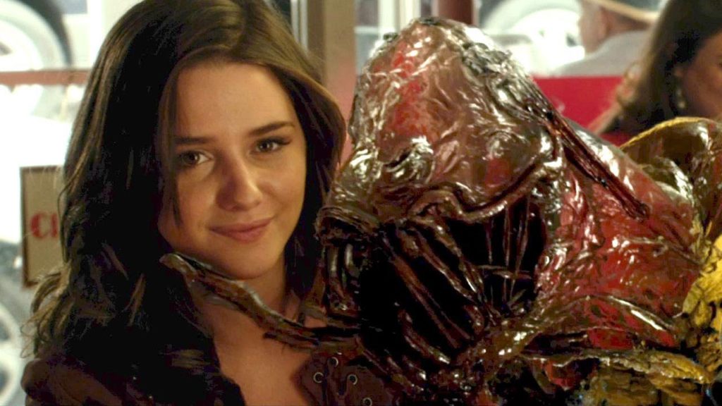Ashley as Anton Yelchin girlfriend in odd thomas