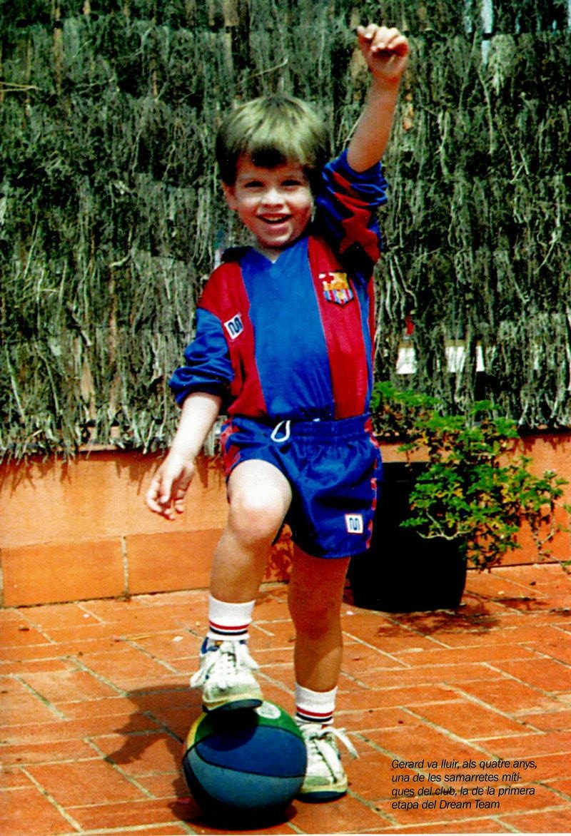 Gerard Piqué childhood photo one at Footballplayerschildhoodpics.blogspot.ro